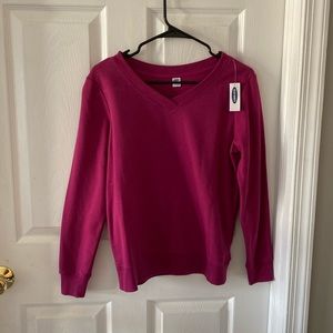 Old Navy Purple Fitted Sweatshirt